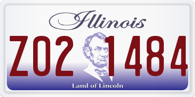 IL license plate Z021484