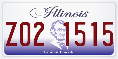 IL license plate Z021515