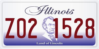 IL license plate Z021528