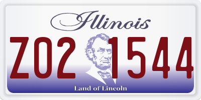 IL license plate Z021544