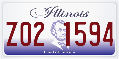 IL license plate Z021594
