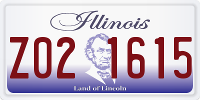 IL license plate Z021615