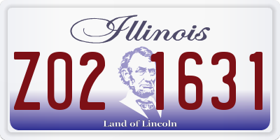 IL license plate Z021631