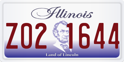 IL license plate Z021644
