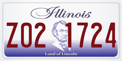 IL license plate Z021724
