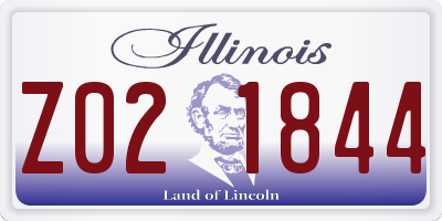 IL license plate Z021844