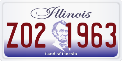 IL license plate Z021963