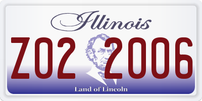 IL license plate Z022006