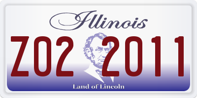 IL license plate Z022011