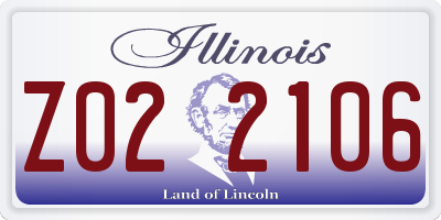 IL license plate Z022106