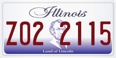 IL license plate Z022115