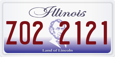 IL license plate Z022121