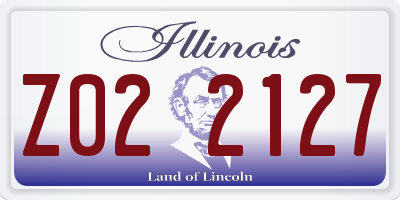 IL license plate Z022127