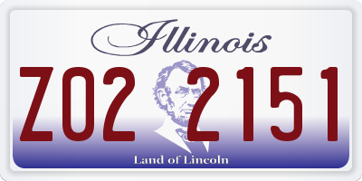 IL license plate Z022151