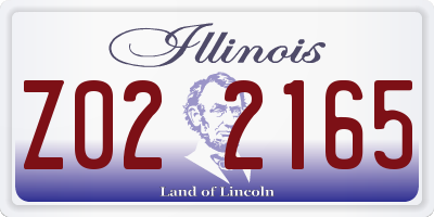 IL license plate Z022165