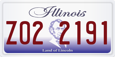 IL license plate Z022191