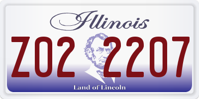 IL license plate Z022207