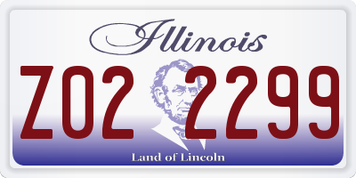 IL license plate Z022299
