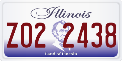 IL license plate Z022438