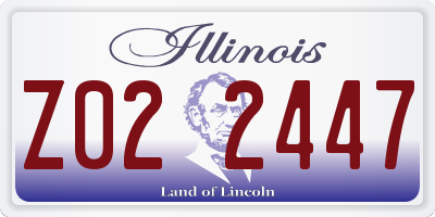 IL license plate Z022447