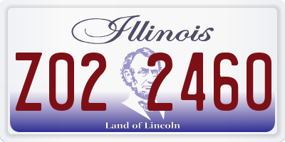 IL license plate Z022460