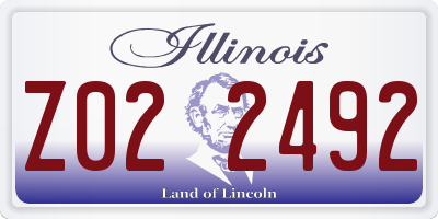 IL license plate Z022492