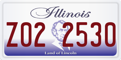 IL license plate Z022530