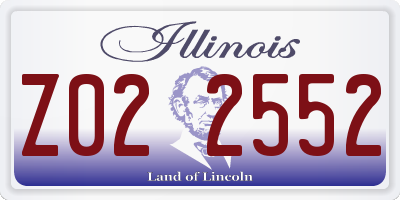 IL license plate Z022552