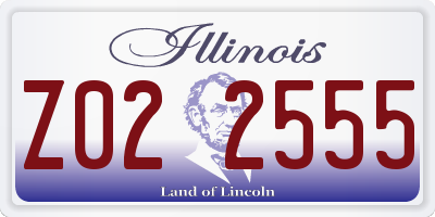 IL license plate Z022555