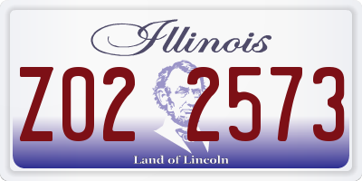 IL license plate Z022573