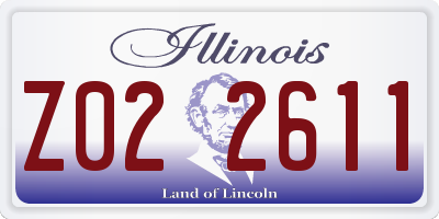 IL license plate Z022611
