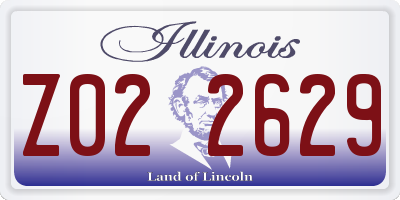 IL license plate Z022629