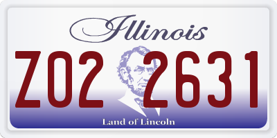 IL license plate Z022631