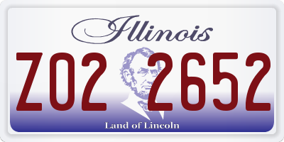 IL license plate Z022652