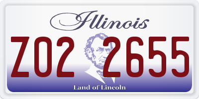 IL license plate Z022655