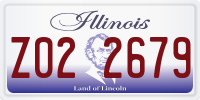 IL license plate Z022679