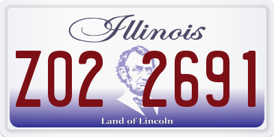 IL license plate Z022691