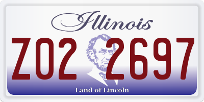 IL license plate Z022697