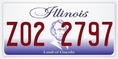 IL license plate Z022797
