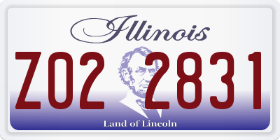 IL license plate Z022831