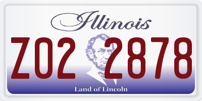IL license plate Z022878