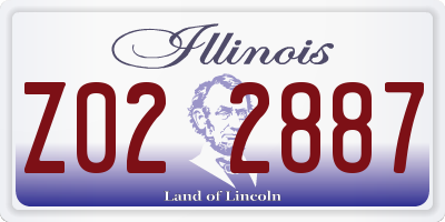 IL license plate Z022887