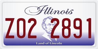 IL license plate Z022891