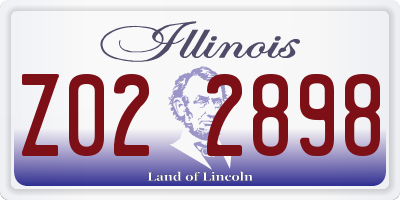 IL license plate Z022898