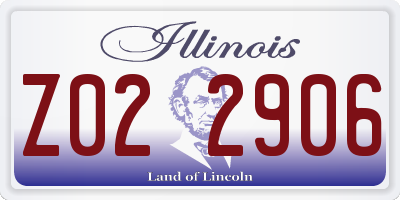 IL license plate Z022906