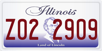 IL license plate Z022909