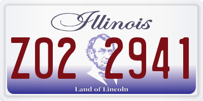IL license plate Z022941