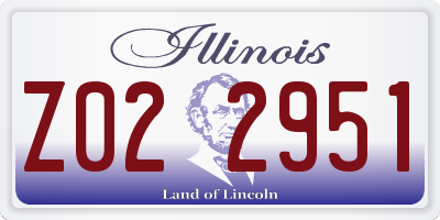 IL license plate Z022951