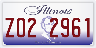IL license plate Z022961