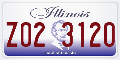 IL license plate Z023120